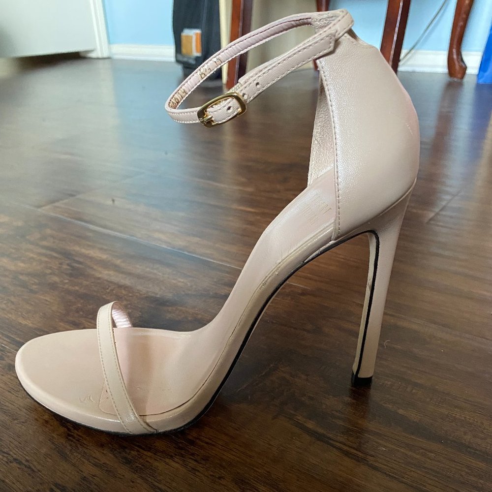 STUART WEITZMAN Beige Leather Heels SIZE US 8.5
